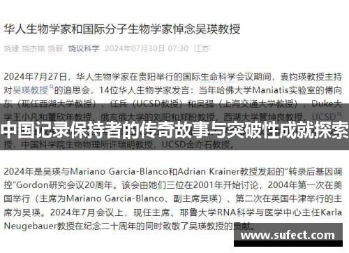 中国记录保持者的传奇故事与突破性成就探索